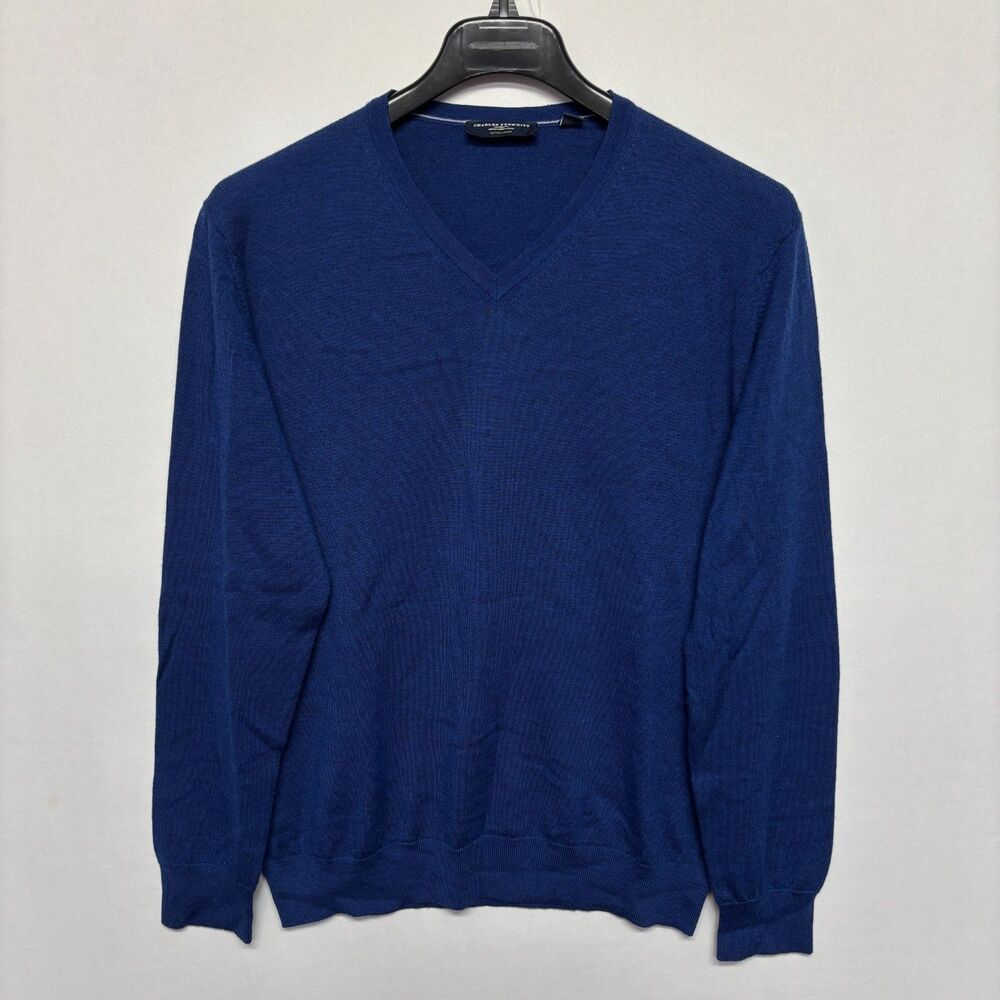 Charles Tyrwhitt Men Extra Fine Merino Wool Sweater Size XL X-Large C133 -29